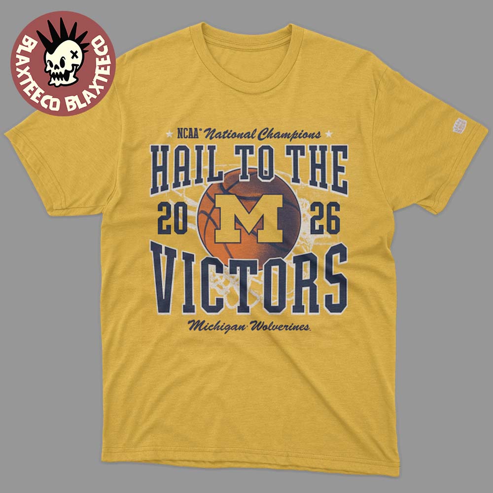 Michigan Wolverines 2026 NCAA Mens Basketball National Champions Homefield Hail To The Victors T-Shirt - T-Shirt, Sweatshirt, Hoodie