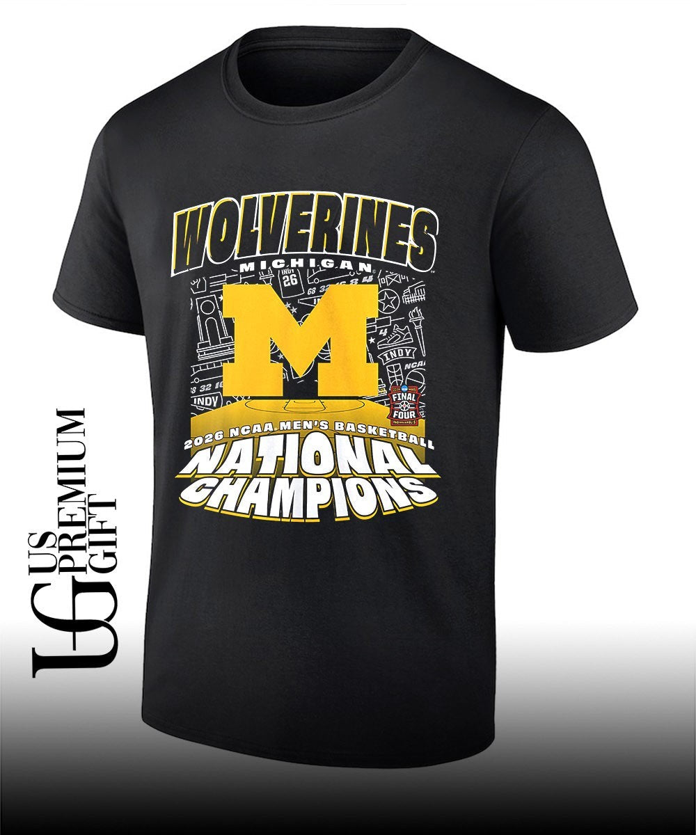 Michigan Wolverines 2026 NCAA Mens Basketball National Champions Indy shirt Unisex T-shirt, Sweatshirt, Hoodie, Long Sleeve Tee - T-Shirt, Sweatshirt, Hoodie