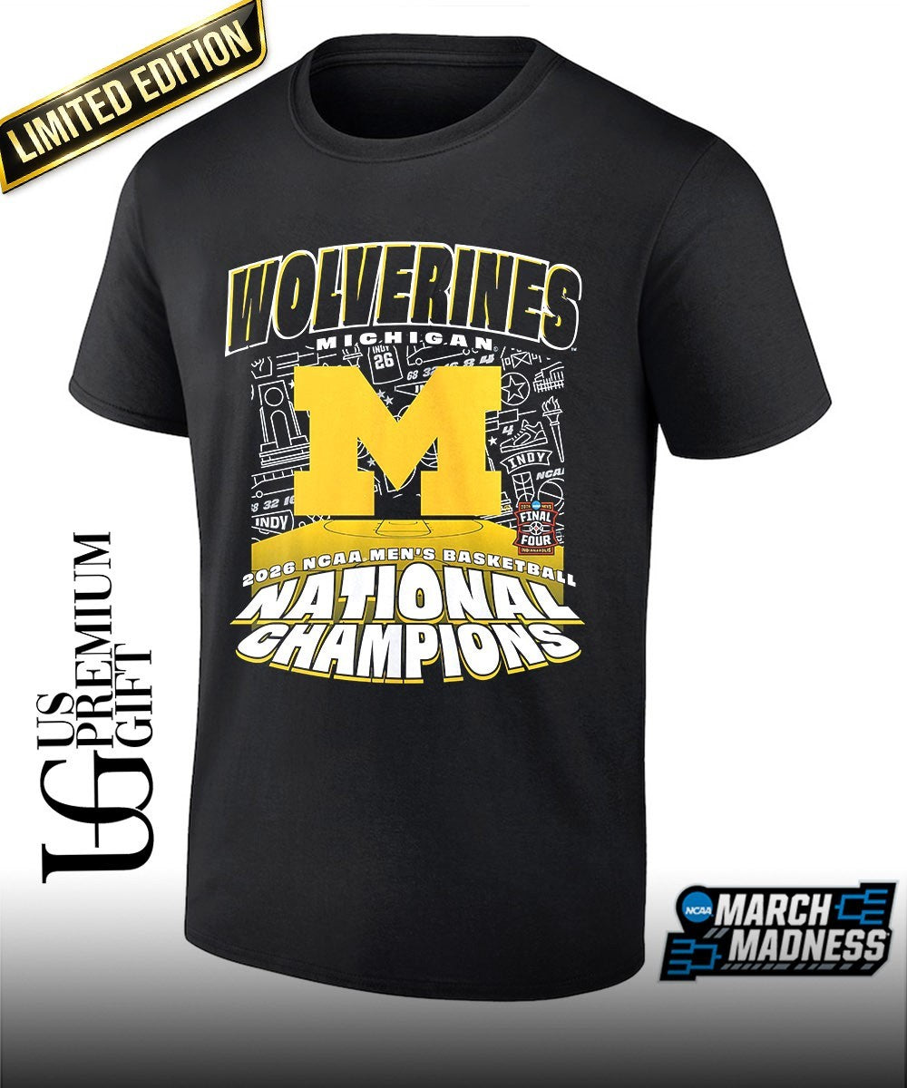 Michigan Wolverines 2026 NCAA Mens Basketball National Champions its March shirt Unisex T-shirt, Sweatshirt, Hoodie, Long Sleeve Tee - T-Shirt, Sweatshirt, Hoodie