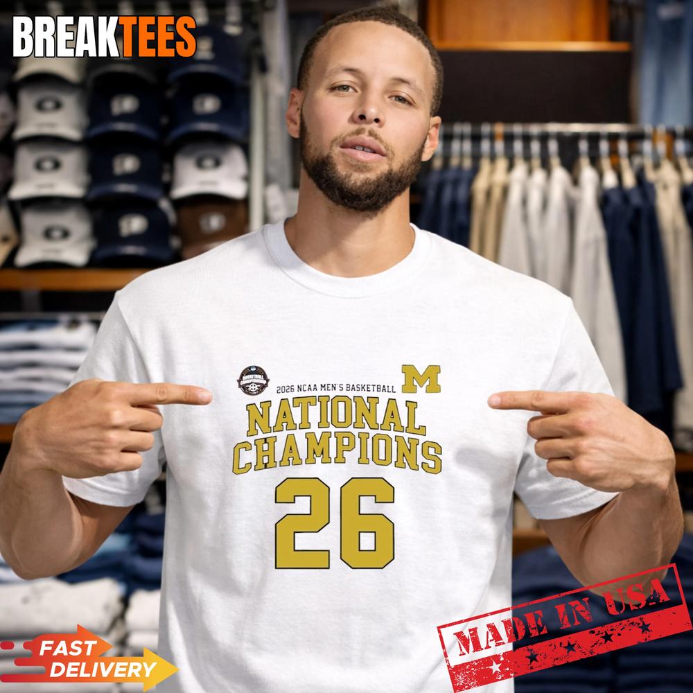 Michigan Wolverines 2026 NCAA Mens Basketball National Championship Shirt Unisex T-shirt, Sweatshirt, Hoodie, Long Sleeve Tee - T-Shirt, Sweatshirt, Hoodie