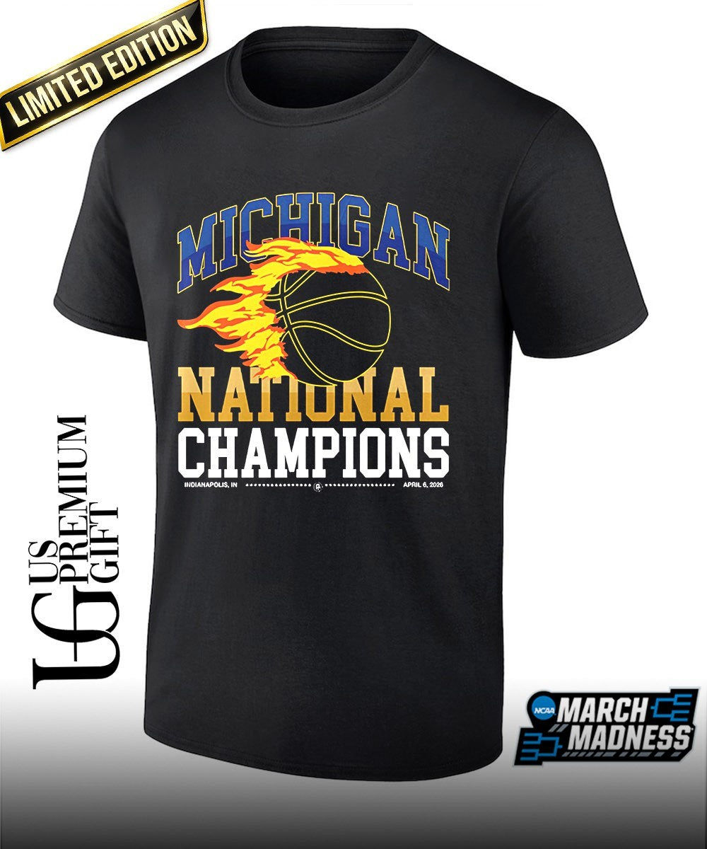 Michigan Wolverines 2026 NCAA Mens Basketball National Champs hail to the victors shirt Unisex T-shirt, Sweatshirt, Hoodie, Long Sleeve Tee - T-Shirt, Sweatshirt, Hoodie