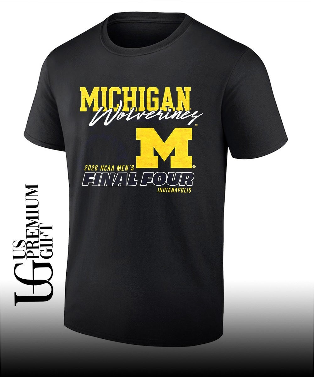 Michigan Wolverines 2026 NCAA Mens Final Four shirt Unisex T-shirt, Sweatshirt, Hoodie, Long Sleeve Tee - T-Shirt, Sweatshirt, Hoodie