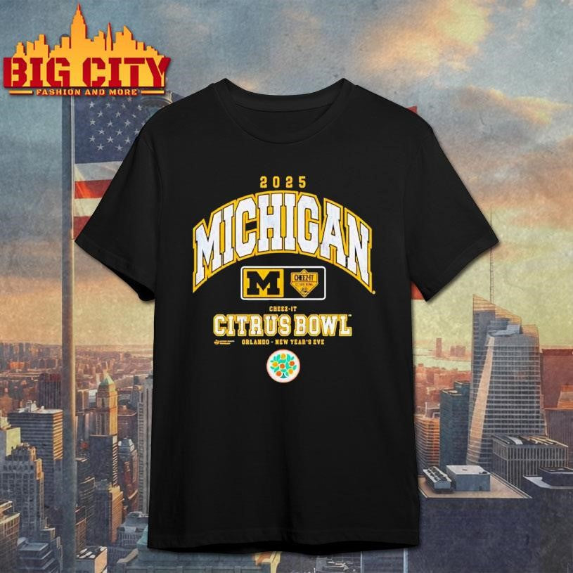 Michigan Wolverines Cheez-It Citrus Bowl 2025 Shirt Unisex T-shirt, Sweatshirt, Hoodie, Long Sleeve Tee - T-Shirt, Sweatshirt, Hoodie