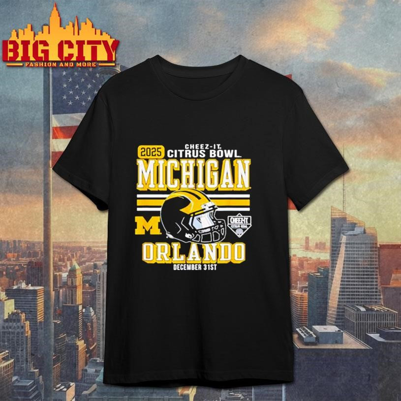 Michigan Wolverines Cheez-It Citrus Bowl Michigan 2025 shirt Unisex T-shirt, Sweatshirt, Hoodie, Long Sleeve Tee - T-Shirt, Sweatshirt, Hoodie