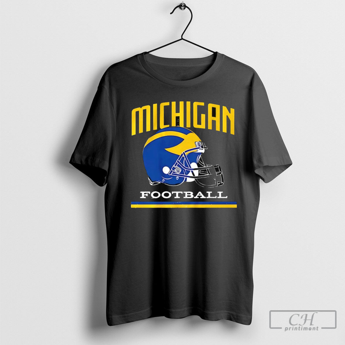 Michigan Wolverines Football Helmet Vintage Shirt Tee Unisex T-shirt, Sweatshirt, Hoodie, Long Sleeve Tee - T-Shirt, Sweatshirt, Hoodie