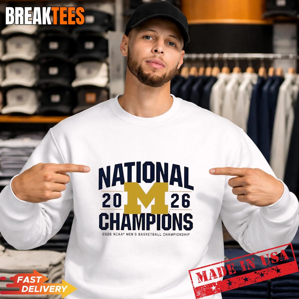 Michigan Wolverines MBB 2026 National Champions - Adult & Kids T-Shirts, Sweatshirts & Hoodies apparel design preview 2