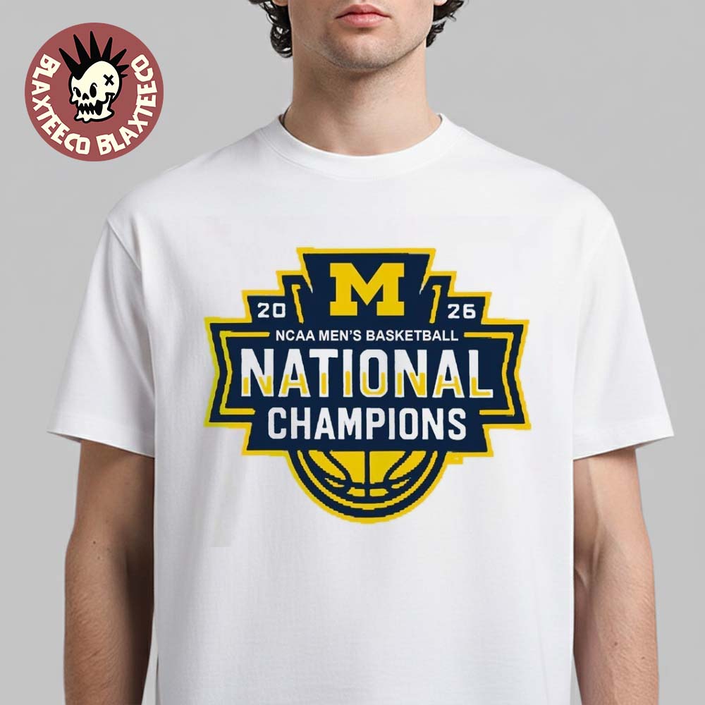 Michigan Wolverines Mens Basketball 2026 NCAA National Champions Logo T-Shirt Unisex T-shirt, Sweatshirt, Hoodie, Long Sleeve Tee - T-Shirt, Sweatshirt, Hoodie