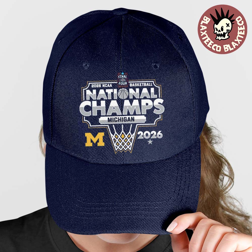 Michigan Wolverines Mens Basketball 2026 NCAA National Champions March Madness Hoops Hat Unisex T-shirt, Sweatshirt, Hoodie, Long Sleeve Tee - T-Shirt, Sweatshirt, Hoodie