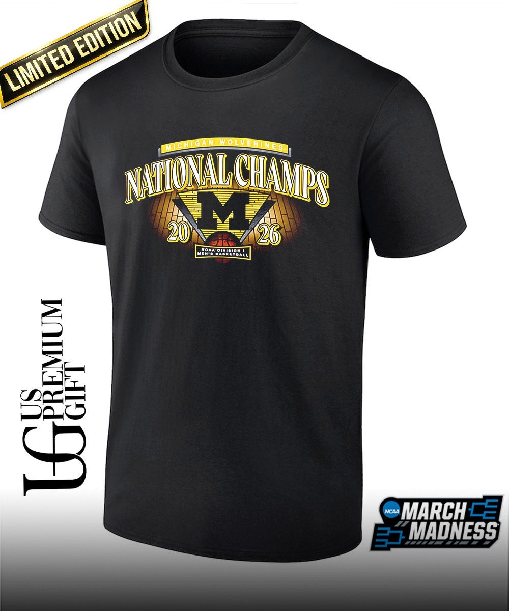 Michigan Wolverines Mens Basketball 2026 NCAA National Champions big and tall shirt Unisex T-shirt, Sweatshirt, Hoodie, Long Sleeve Tee - T-Shirt, Sweatshirt, Hoodie