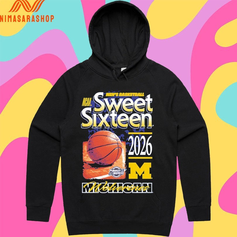 Michigan Wolverines Men's Basketball Ncaa Sweet - Adult & Kids T-Shirts, Sweatshirts & Hoodies apparel design preview 2