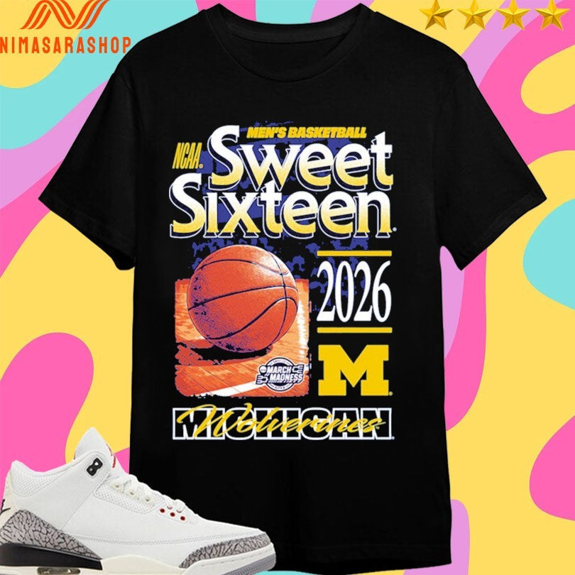 Michigan Wolverines Men's Basketball Ncaa Sweet - Adult & Kids T-Shirts, Sweatshirts & Hoodies apparel design preview 1