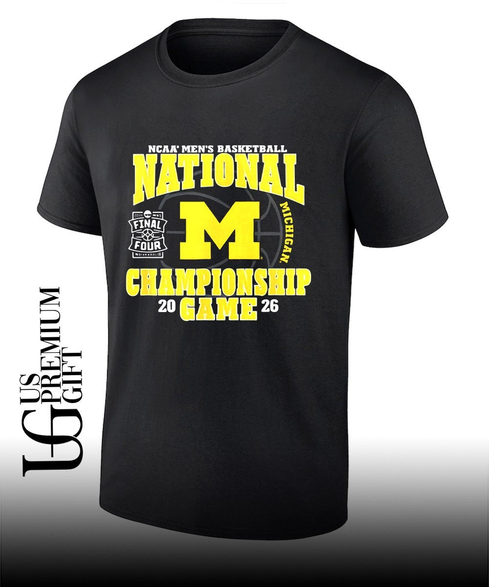 Michigan Wolverines National Champions 2026 Final Four March Madness Basketball shirt Unisex T-shirt, Sweatshirt, Hoodie, Long Sleeve Tee - T-Shirt, Sweatshirt, Hoodie