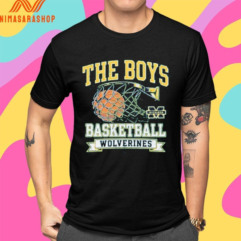 Michigan Wolverines The Boys Basketball 2026 - Adult & Kids T-Shirts, Sweatshirts & Hoodies apparel design preview 4