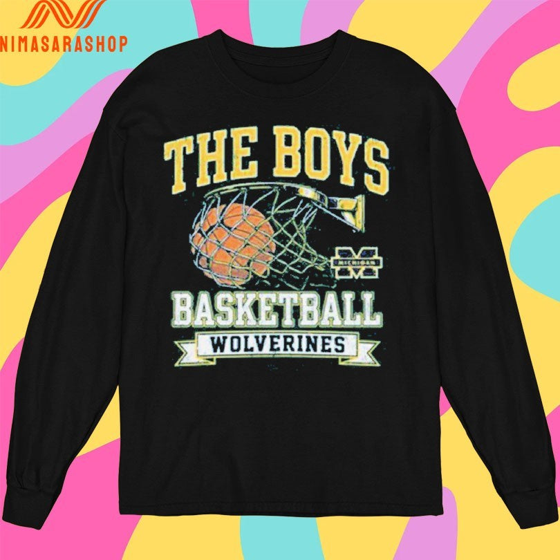Michigan Wolverines The Boys Basketball 2026 - Adult & Kids T-Shirts, Sweatshirts & Hoodies apparel design preview 3
