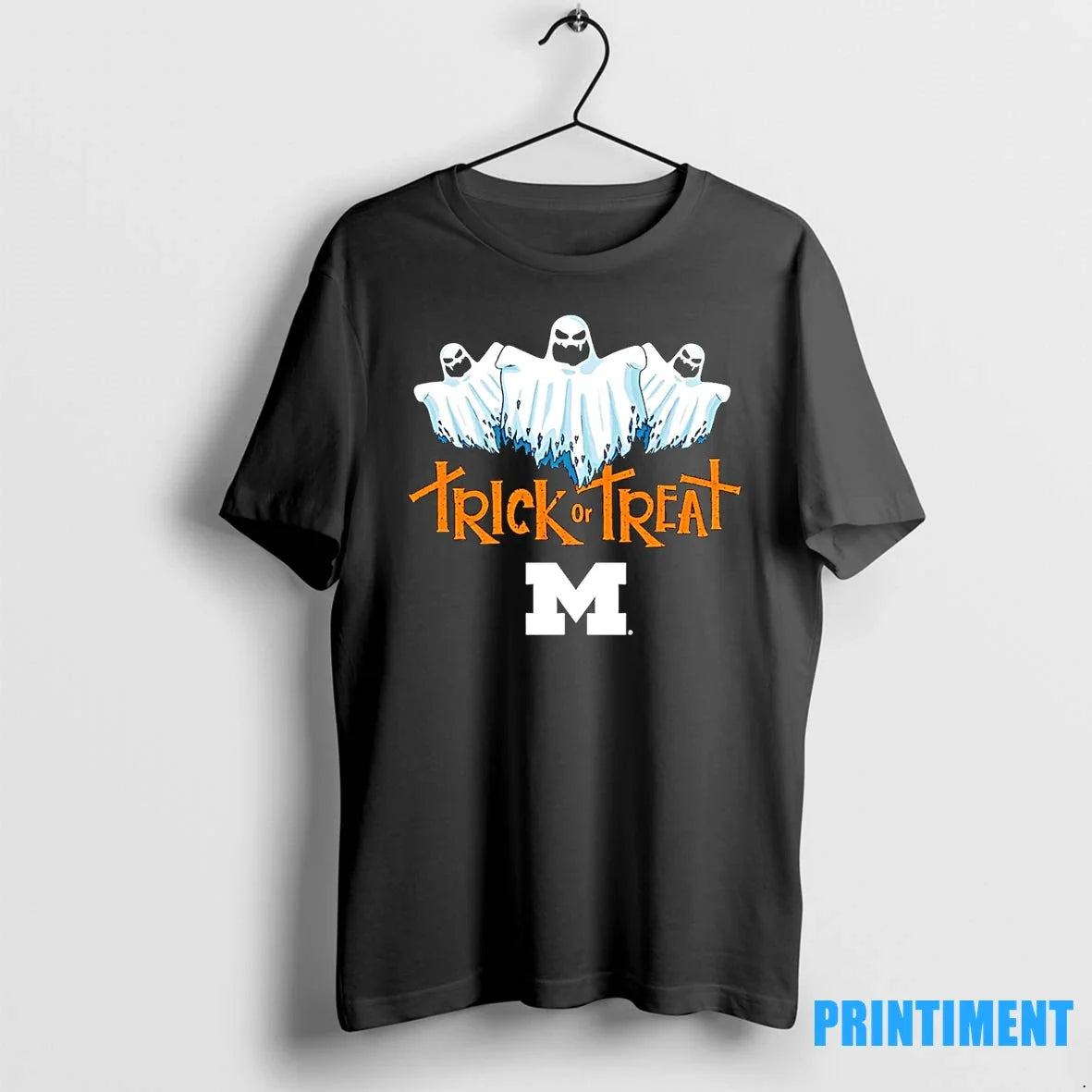 Michigan Wolverines Trick Or Treat Ghosts Halloween Tshirts Sweater Unisex T-shirt, Sweatshirt, Hoodie, Long Sleeve Tee - T-Shirt, Sweatshirt, Hoodie