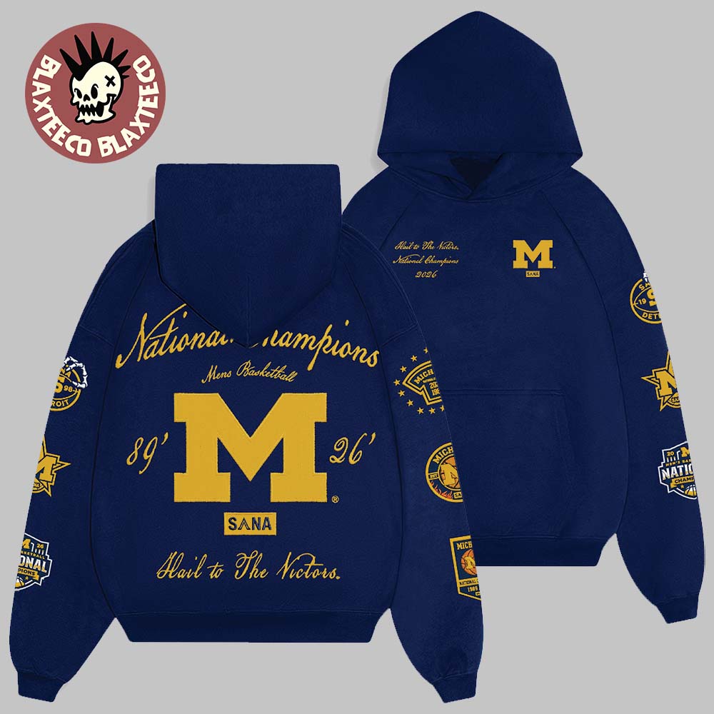 Michigan Wolverines X SANA 2026 NCAA Mens Basketball National Champions 89 26 Collector Batches Hoodie - T-Shirt, Sweatshirt, Hoodie