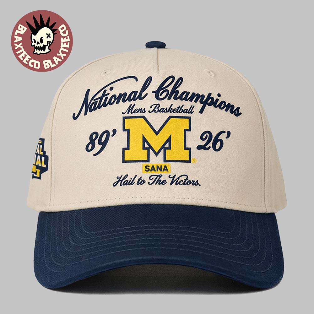 Michigan Wolverines X SANA 2026 NCAA Mens Basketball National Champions Two Tone Adjustable Hat - T-Shirt, Sweatshirt, Hoodie