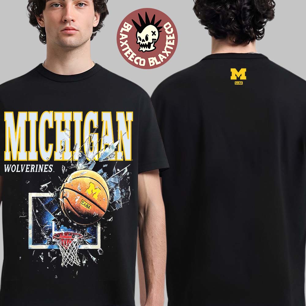 Michigan Wolverines X SANA 2026 NCAA National Champions Shattered Backboard T-Shirt Unisex T-shirt, Sweatshirt, Hoodie, Long Sleeve Tee - T-Shirt, Sweatshirt, Hoodie