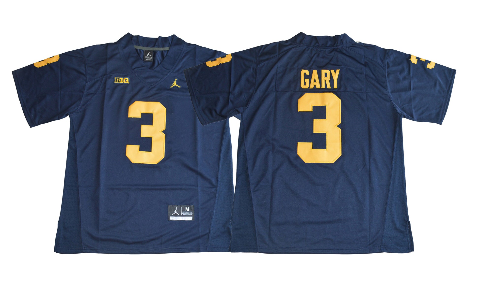 Michigan 3 Gary Blue College Football Jersey football jersey product view 1