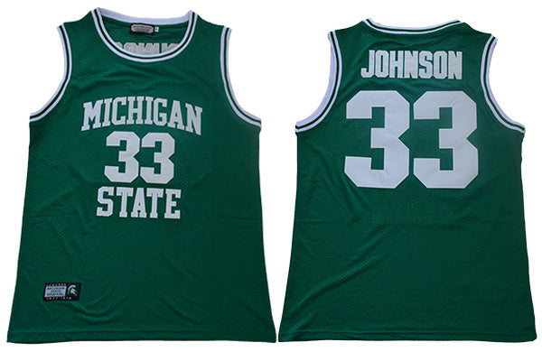 Michigan State 33 Retro Dark Green College Football Jersey football jersey product view 1