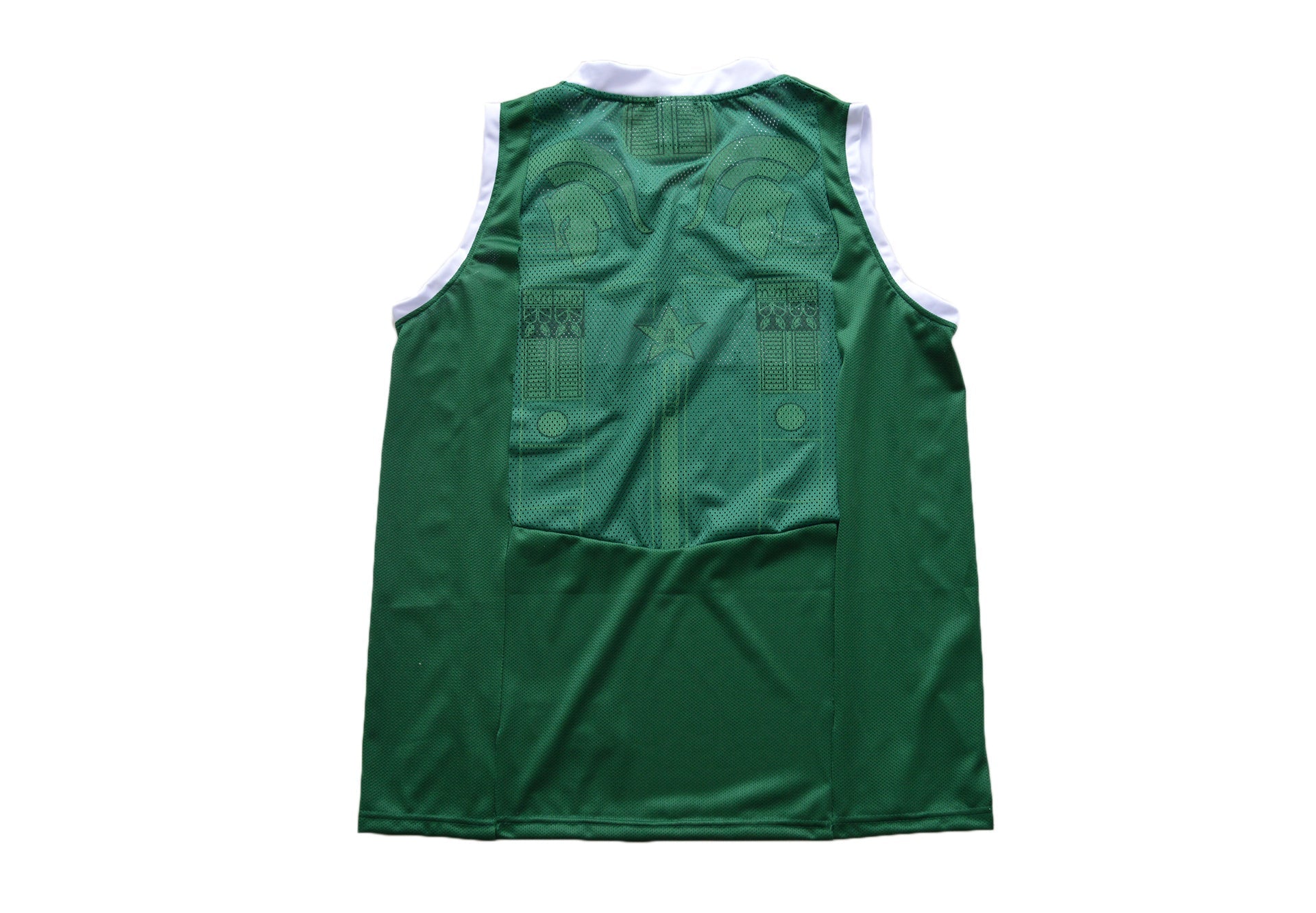 Michigan State Basketball Blank Dark Green Back College Football Jersey football jersey product view 1