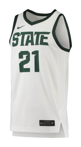 Michigan State Spartans 2020-23 Home College Football Jersey football jersey product view 1