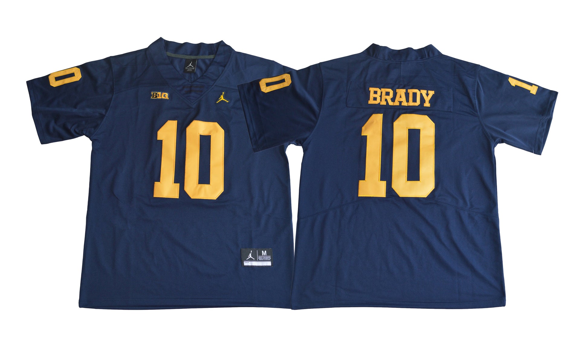 Michigan Wolverines 10 2017 Navy College Football Jersey football jersey product view 1