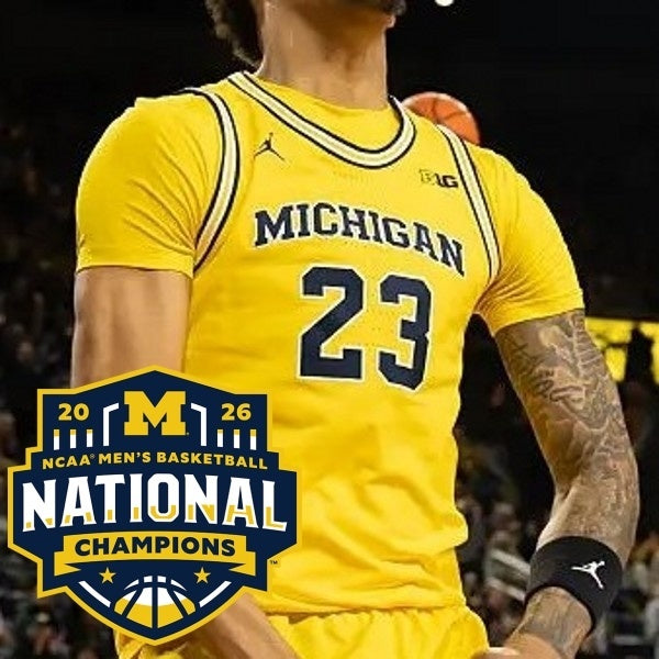 Michigan Wolverines 2026 Champions_conew2 Baseball Jersey baseball jersey product view 1