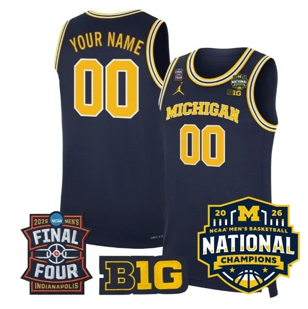 Michigan Wolverines 2026 Champions_conew5 Baseball Jersey baseball jersey product view 1