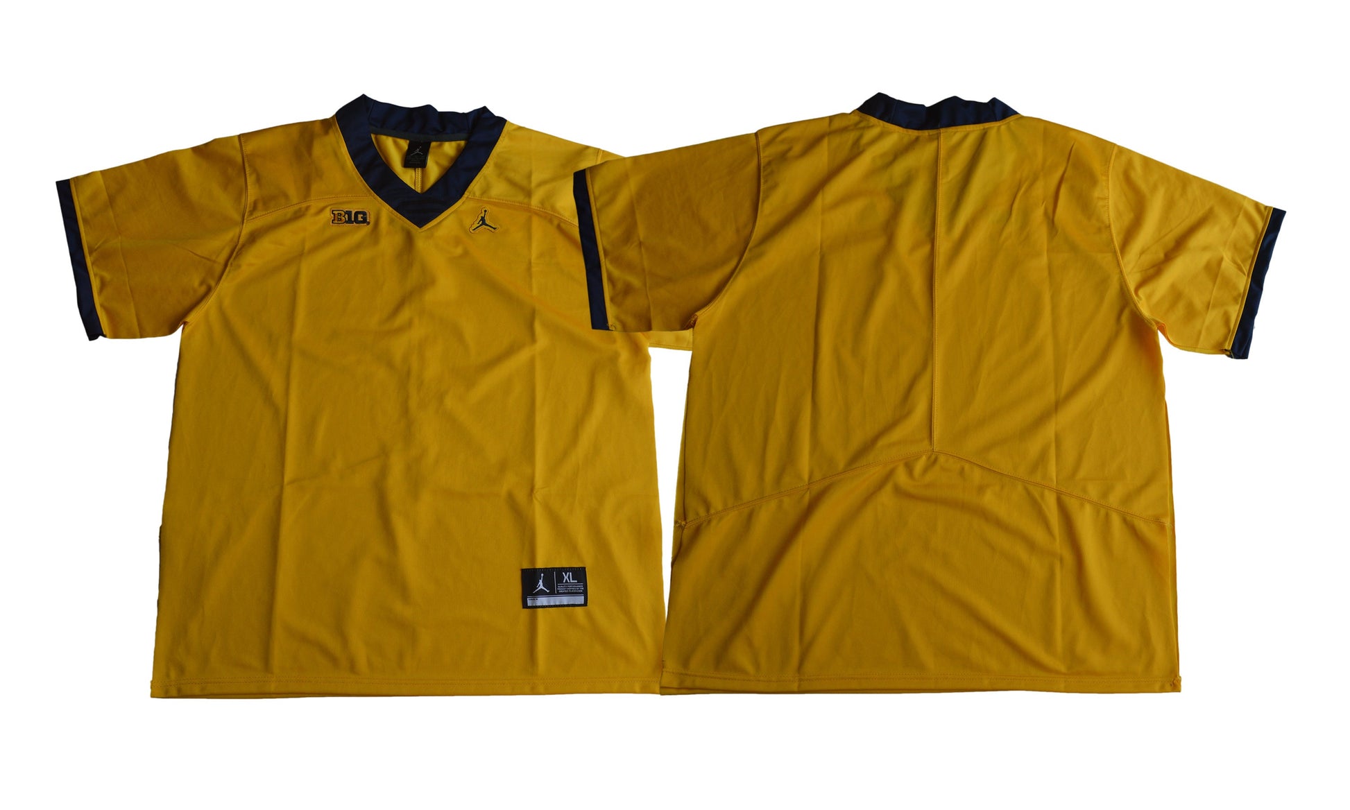 Michigan Yellow College Football Jersey football jersey product view 1
