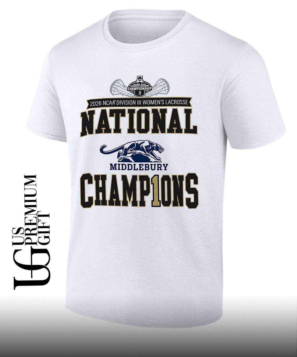 Middlebury Bobcats NCAA Division III Womens Lacrosse National Champions 2026 shirt Unisex T-shirt, Sweatshirt, Hoodie, Long Sleeve Tee - T-Shirt, Sweatshirt, Hoodie