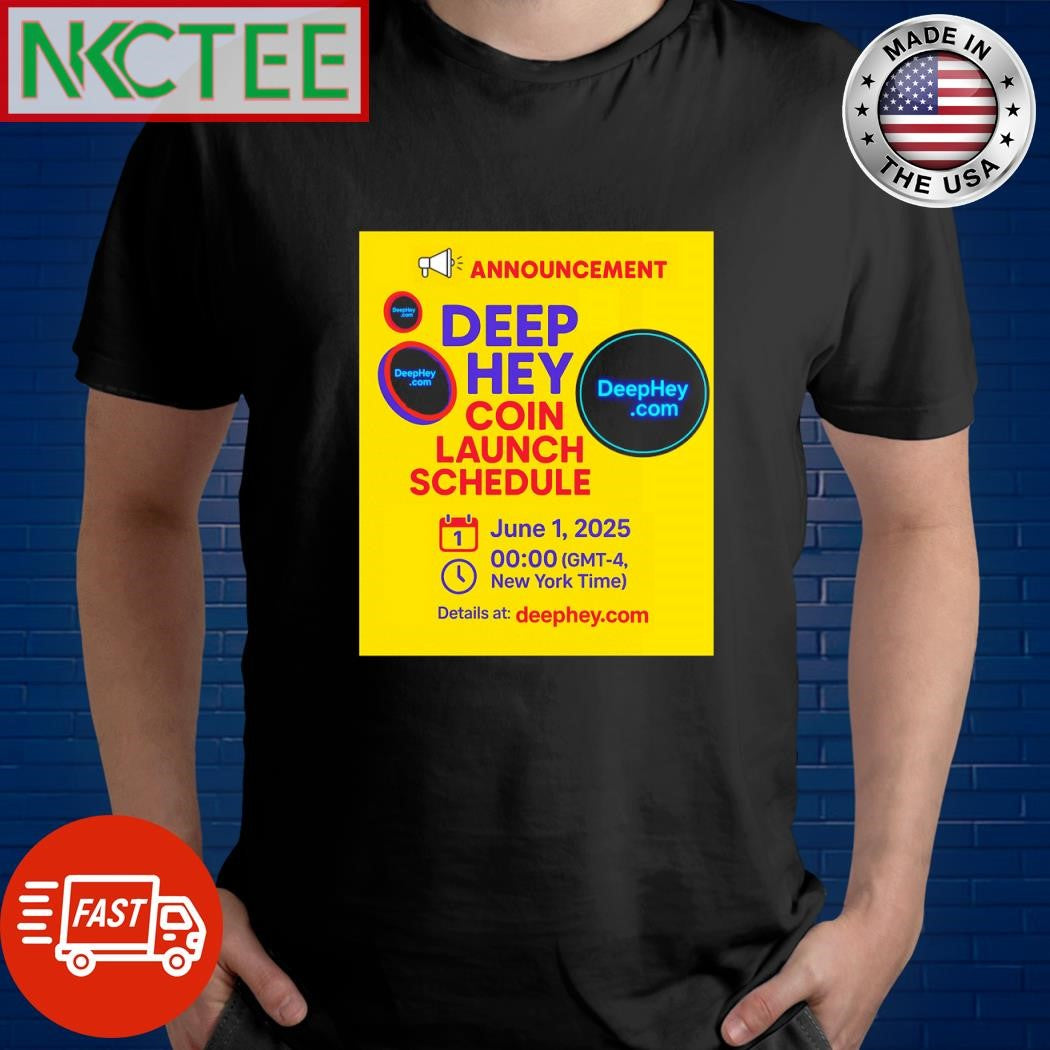 Midnight. June 1st 2025 DeepHey Coin is born shirt Unisex T-shirt, Sweatshirt, Hoodie, Long Sleeve Tee - T-Shirt, Sweatshirt, Hoodie