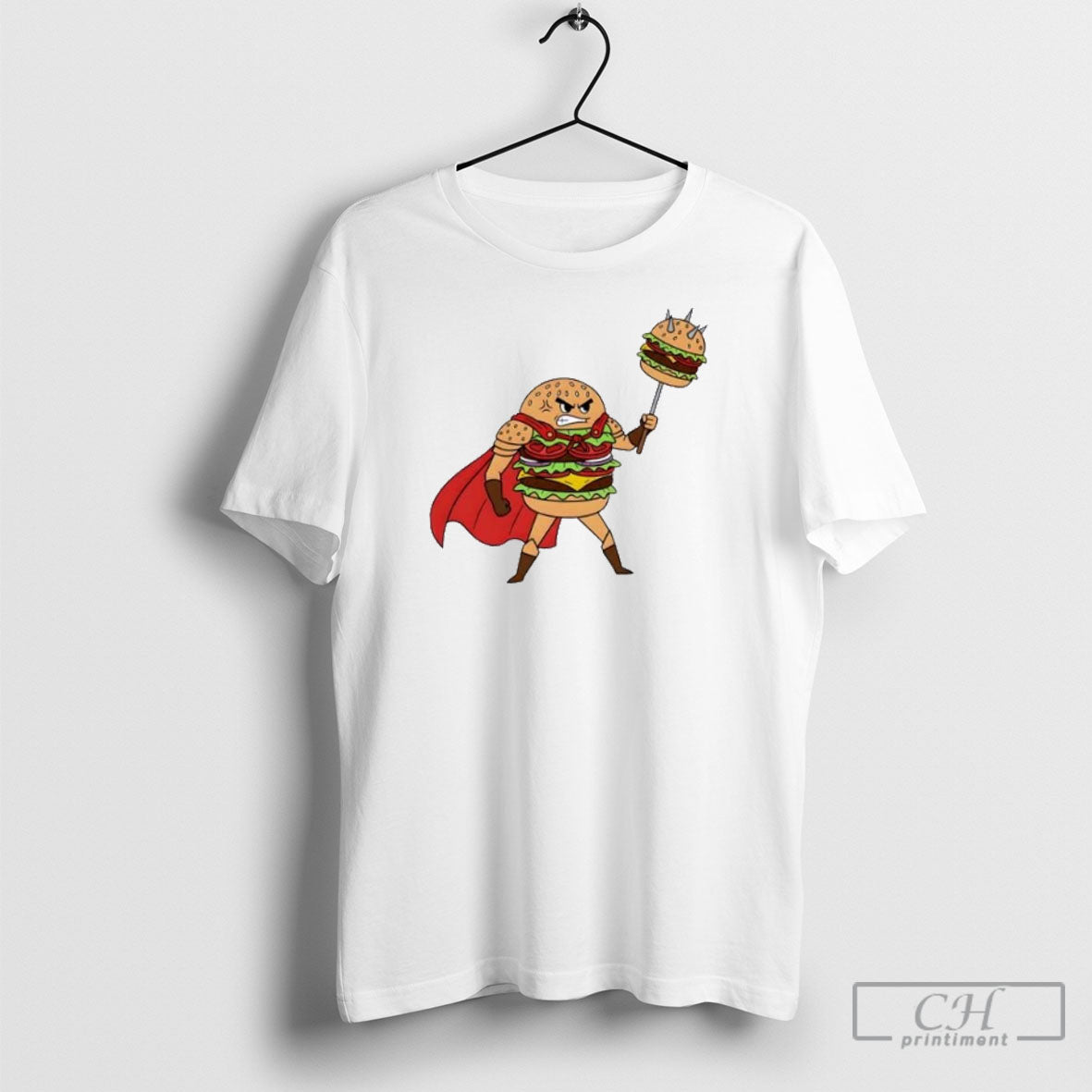 Mighty Burger Spiked Mace Essential Shirt Tee Unisex T-shirt, Sweatshirt, Hoodie, Long Sleeve Tee - T-Shirt, Sweatshirt, Hoodie