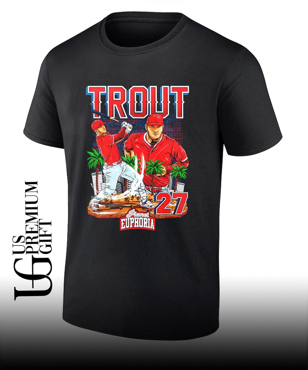 Mike Trout Los Angeles Angels baseball Planet Euphoria graphic shirt Unisex T-shirt, Sweatshirt, Hoodie, Long Sleeve Tee - T-Shirt, Sweatshirt, Hoodie