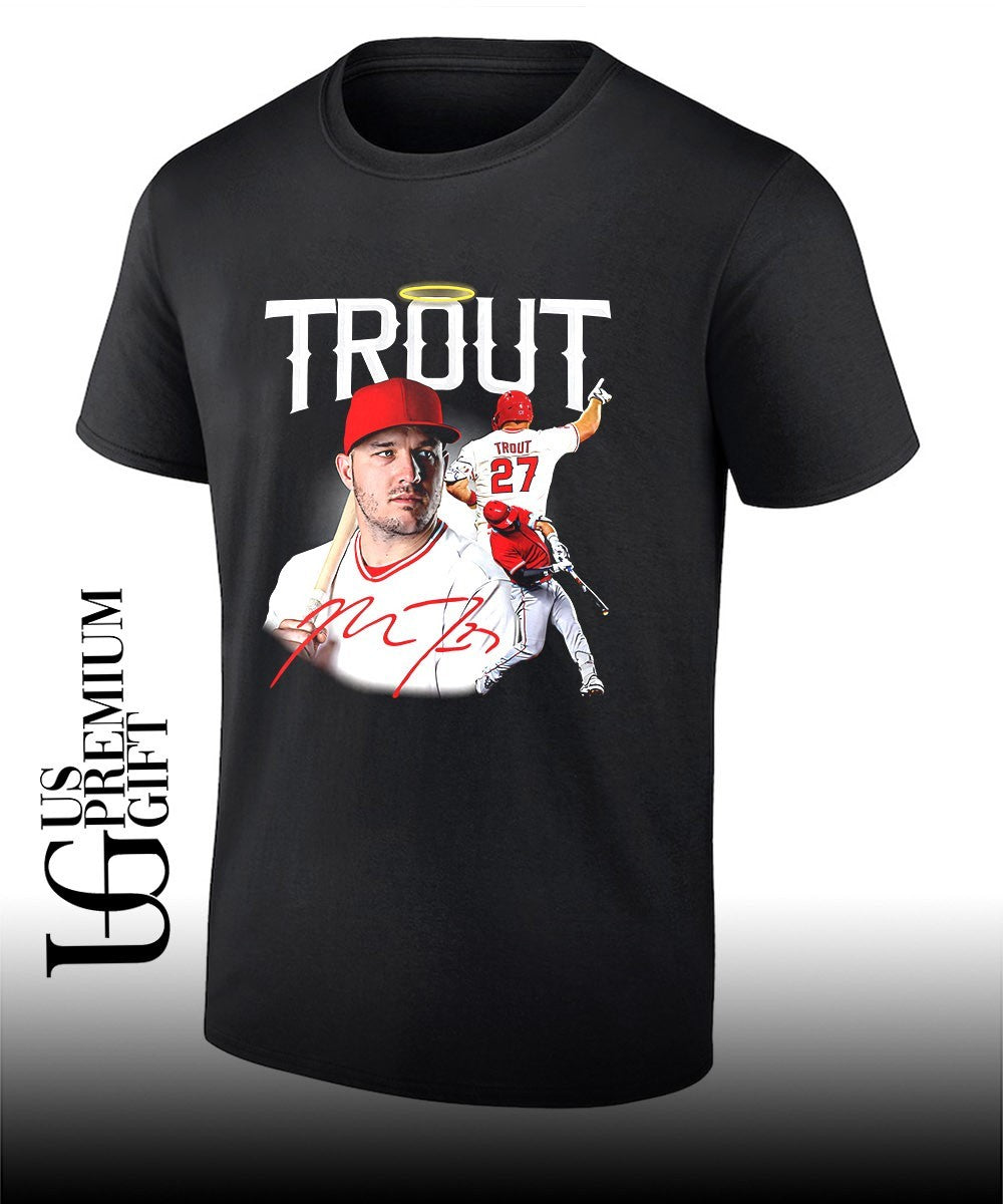 Mike Trout player Los Angeles Angels baseball signature memories shirt Unisex T-shirt, Sweatshirt, Hoodie, Long Sleeve Tee - T-Shirt, Sweatshirt, Hoodie