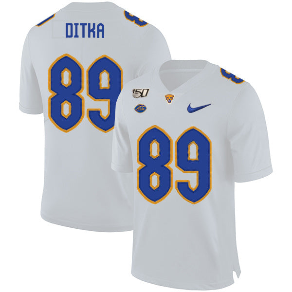 Mike Ditka 89 White College Football Jersey football jersey product view 1
