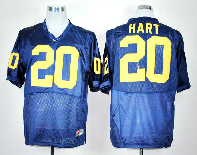 Mike Hart 20 Blue College Football Jersey football jersey product view 1