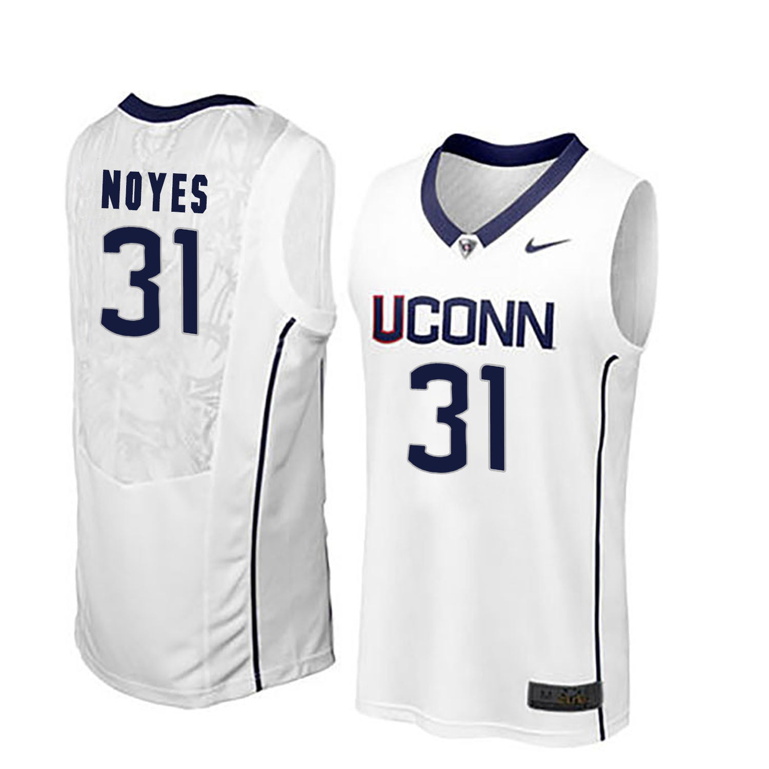 Mike Noyes 31 Men White College Football Jersey football jersey product view 1