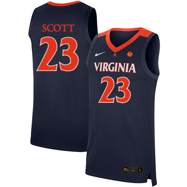Mike Scott 23 Navy College Football Jersey football jersey product view 1