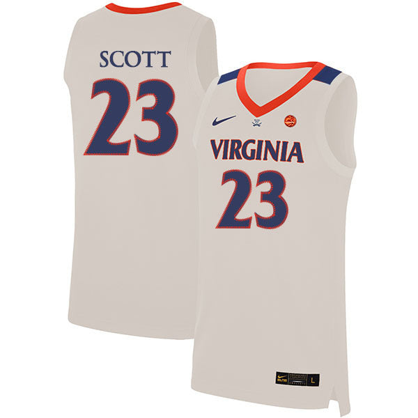 Mike Scott 23 White College Football Jersey football jersey product view 1