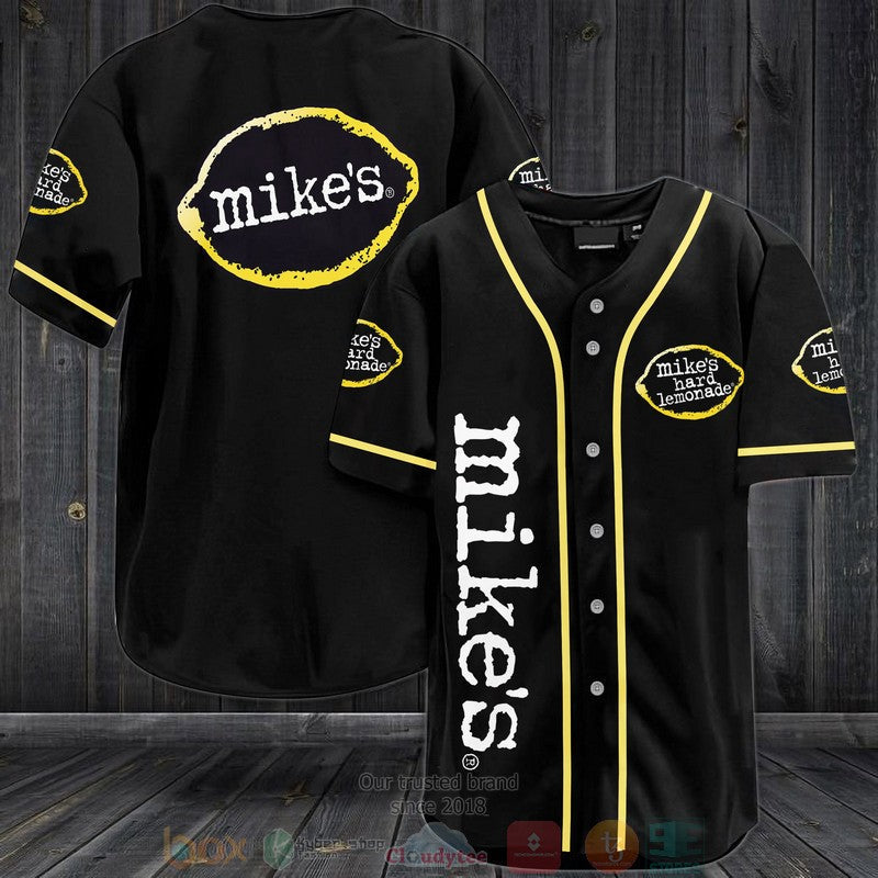 Mike's hard lemonade black Baseball shirt baseball jersey product view 1