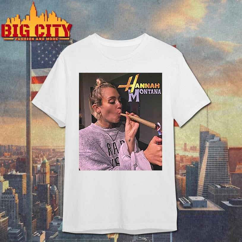 Miley Cyrus Hannah Montana Smoking Shirt Unisex T-shirt, Sweatshirt, Hoodie, Long Sleeve Tee - T-Shirt, Sweatshirt, Hoodie