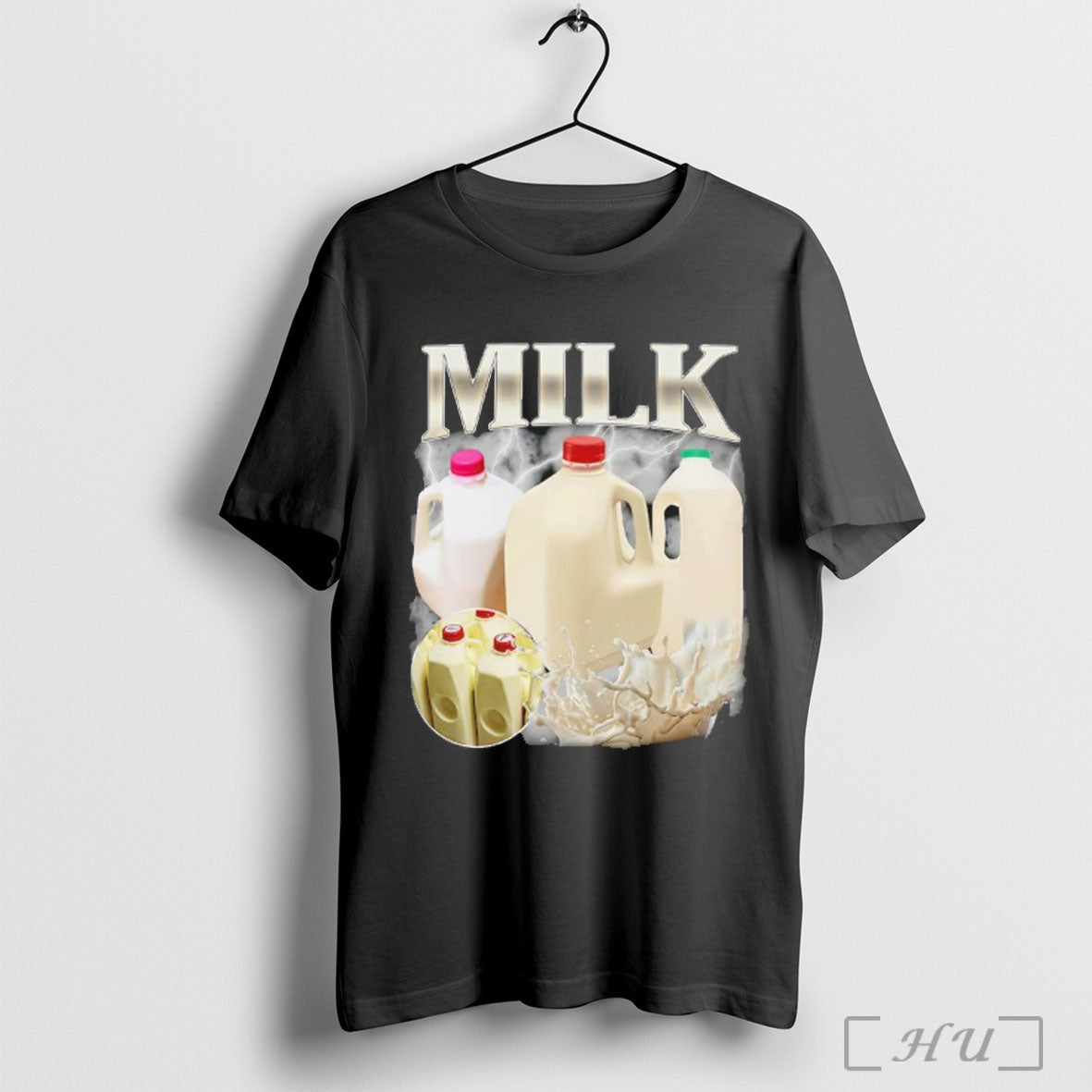 Milk Vintage Rap Lighting T Shirt Unisex T-shirt, Sweatshirt, Hoodie, Long Sleeve Tee - T-Shirt, Sweatshirt, Hoodie