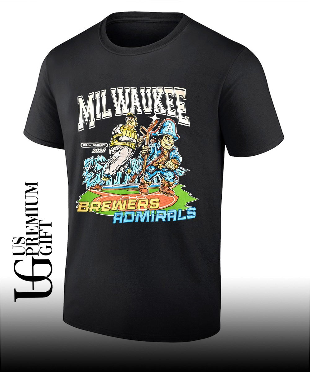 Milwaukee Brewers Admirals 2026 shirt Unisex T-shirt, Sweatshirt, Hoodie, Long Sleeve Tee - T-Shirt, Sweatshirt, Hoodie