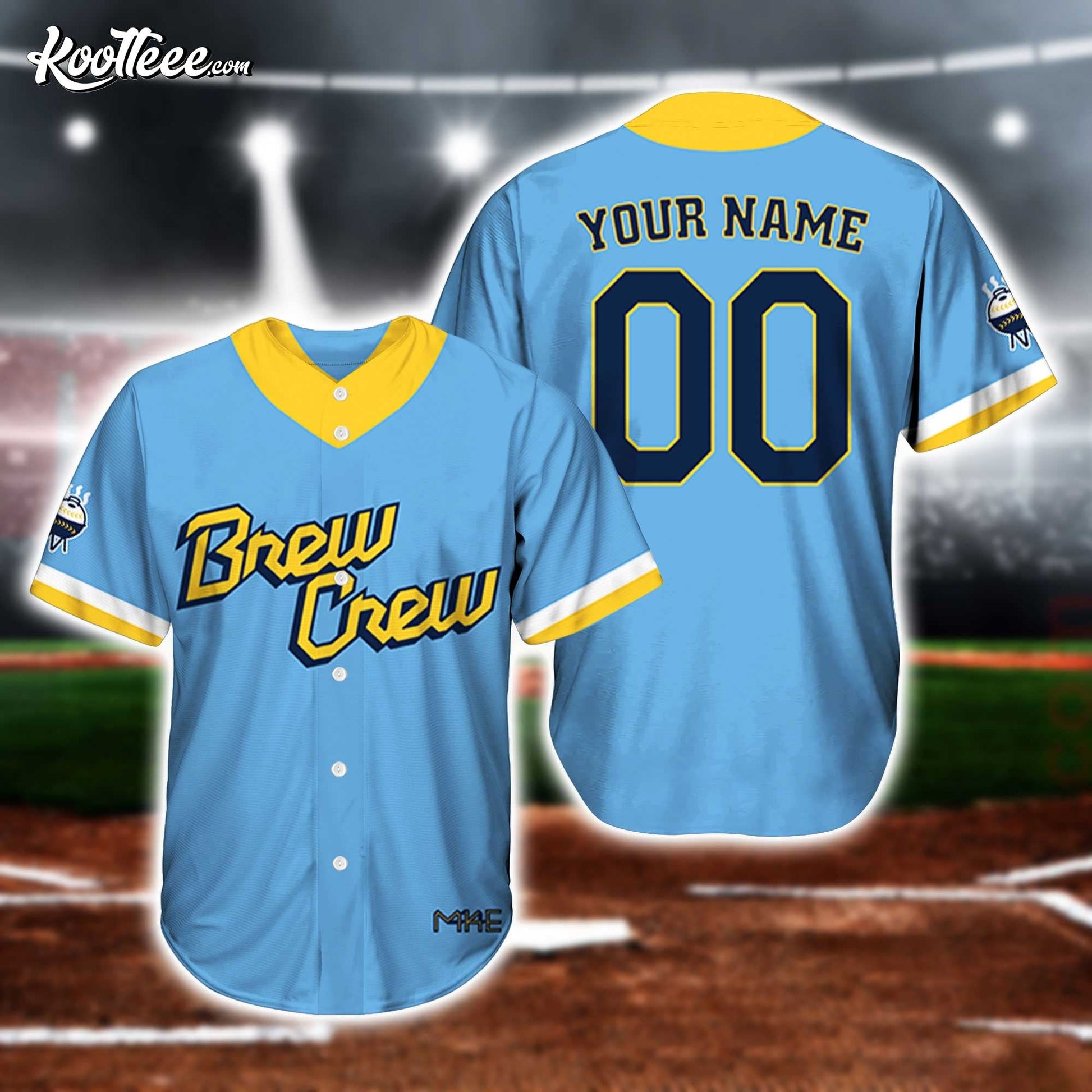 Milwaukee Brewers Brew Crew City Connect Baseball Jersey baseball jersey product view 1