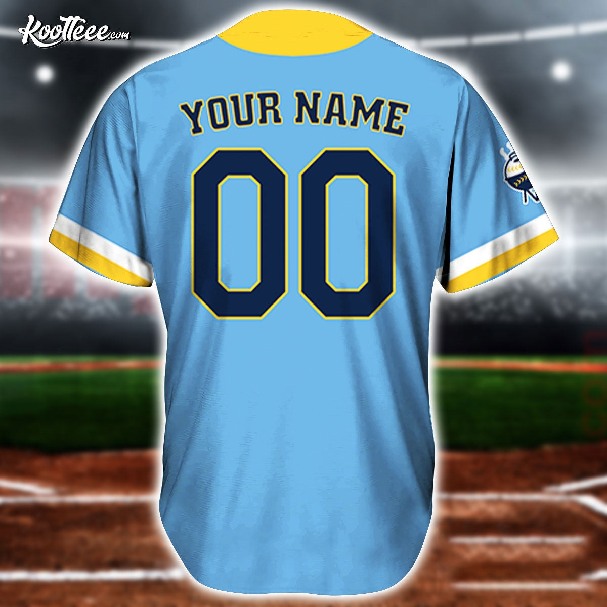 Milwaukee Brewers Brew Crew City Connect Baseball Jersey baseball jersey product view 3