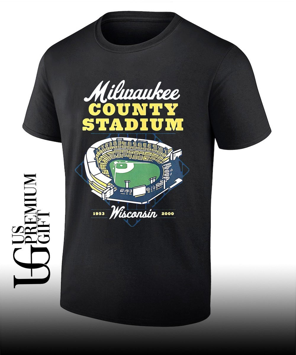 Milwaukee County Stadium Wisconsin shirt Unisex T-shirt, Sweatshirt, Hoodie, Long Sleeve Tee - T-Shirt, Sweatshirt, Hoodie