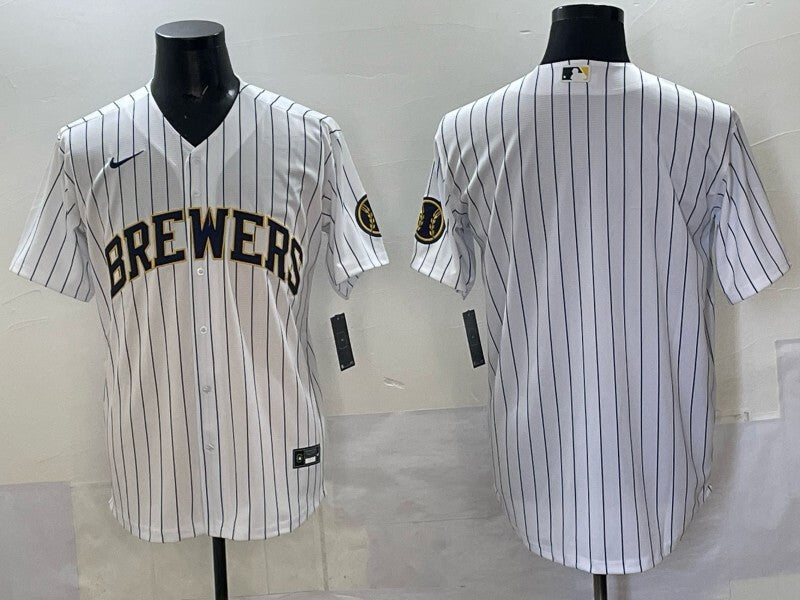 Milwaukee Brewers Brewers Adult Style 9 Baseball Jersey baseball jersey product view 1