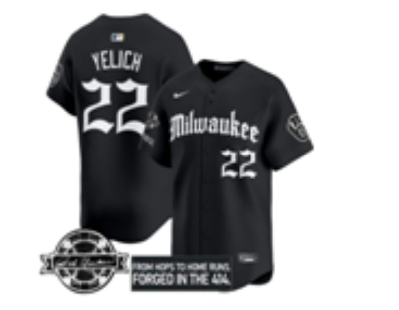 Milwaukee Brewers #22 Christian Yelich Brewers Adult Style 2 Baseball Jersey baseball jersey product view 1
