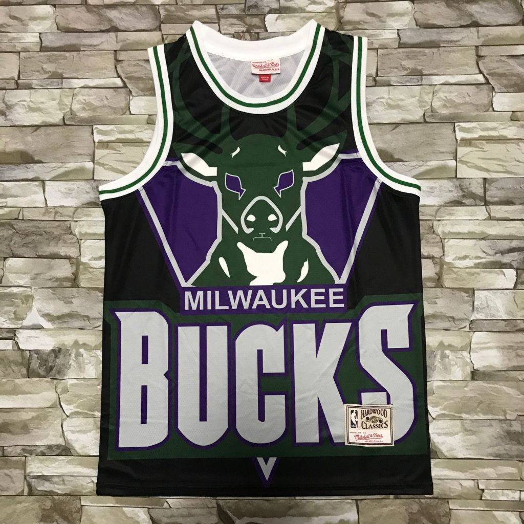 Milwaukee Bucks Bucks mitchell&ness Classic Jersey Style 5 Basketball Jersey basketball jersey product view 1